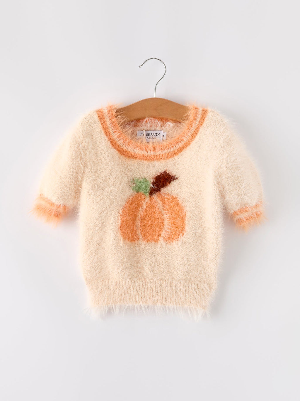 Halloween Orange Girls Pullover Sweater