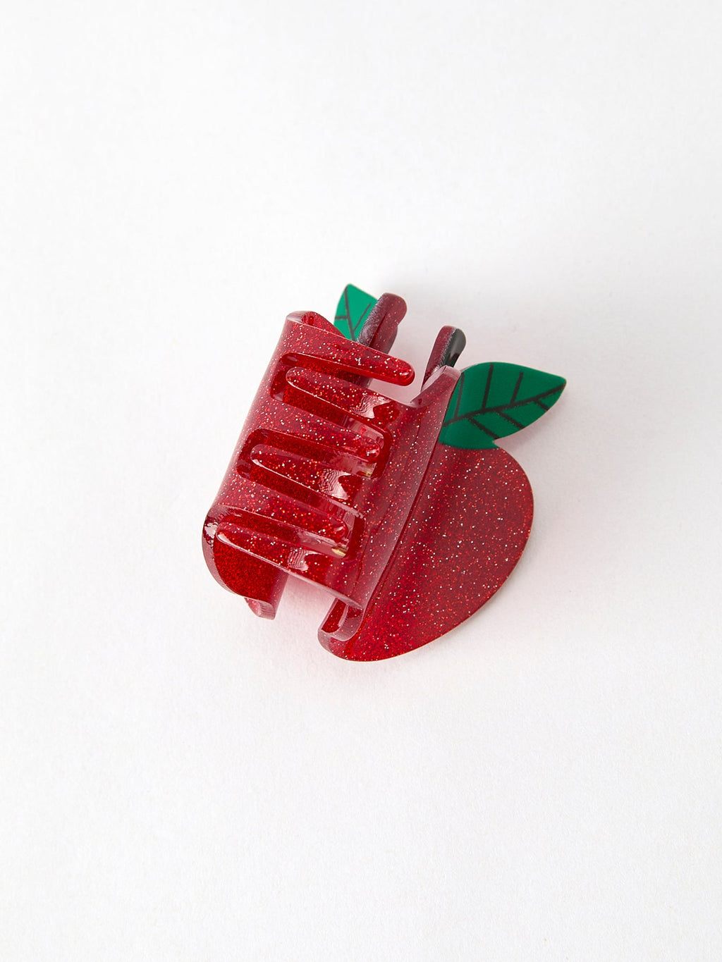 Back To School 1.3 Inch Apple Red Girls Grab Clip