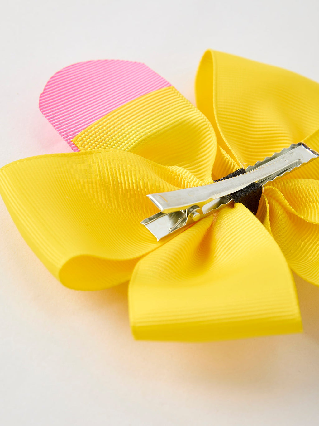 Back To School Pencil Bow 4.3 inch Hair Clip