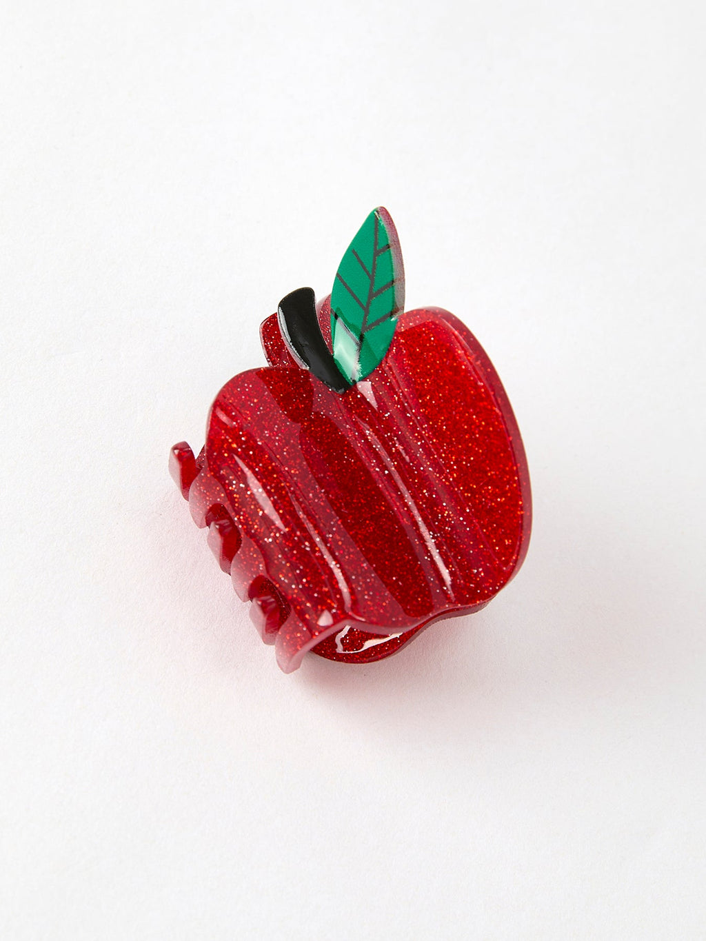 Back To School 1.3 Inch Apple Red Girls Grab Clip