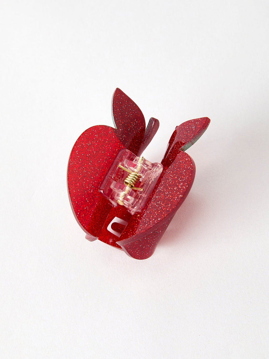 Back To School 1.3 Inch Apple Red Girls Grab Clip