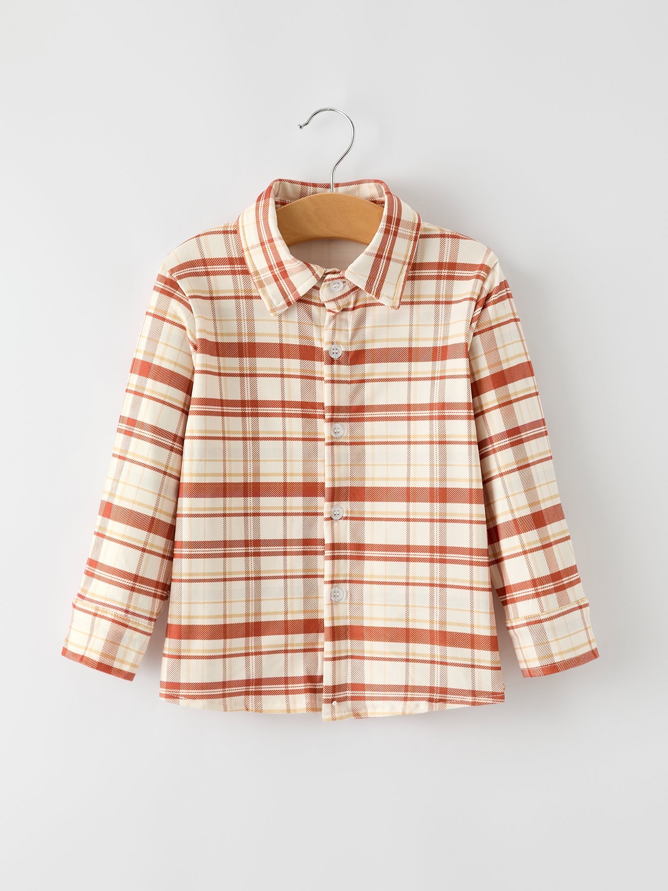 PREORDER Thanksgiving  Plaid Shirt Long Sleeve Boys Top