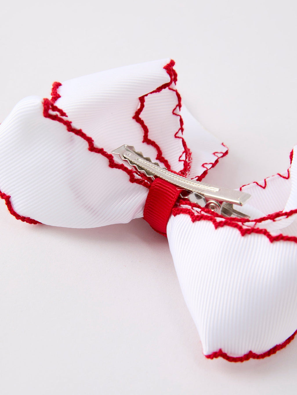 BACK TO SCHOOL Apple Bow Hairpin 4 Inch