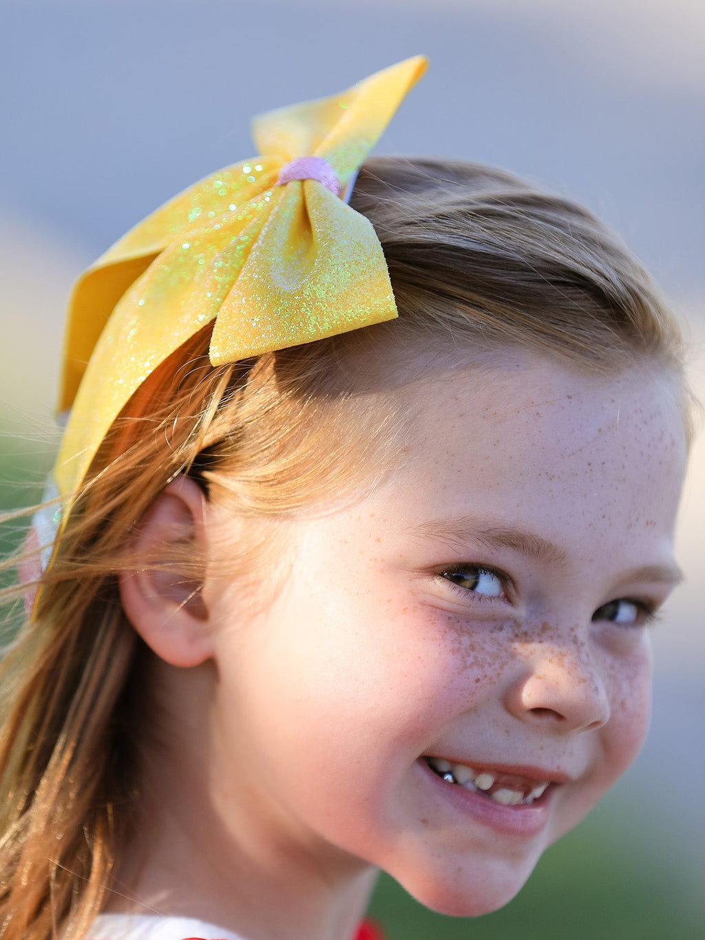 Back to School Sequin Bow Hairpin